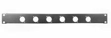 1u Space Rack Panel 6 D Connector Holes Rack Mountable Panel Plate