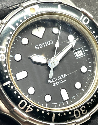 SEIKO セイコー 7N35-600A SCUBA スキューバ 200m クォーツ 腕時計 札幌