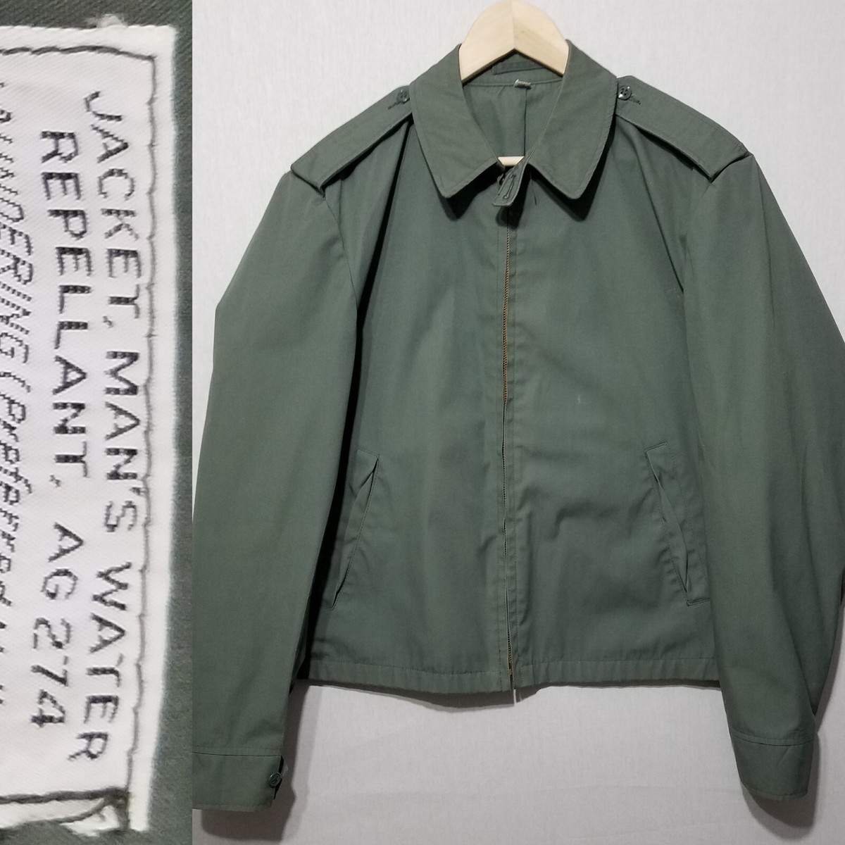 Vtg BLAUER 1960s Military Style Jacket Men
