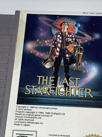 The Last Starfighter NES Nintendo Complete CIB Original Authentic Tested
