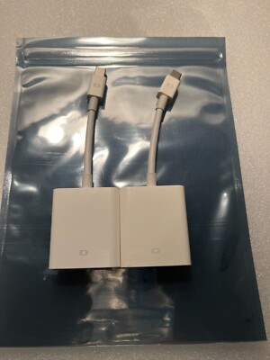 2 x Original Apple Mini DisplayPort to VGA Adapters