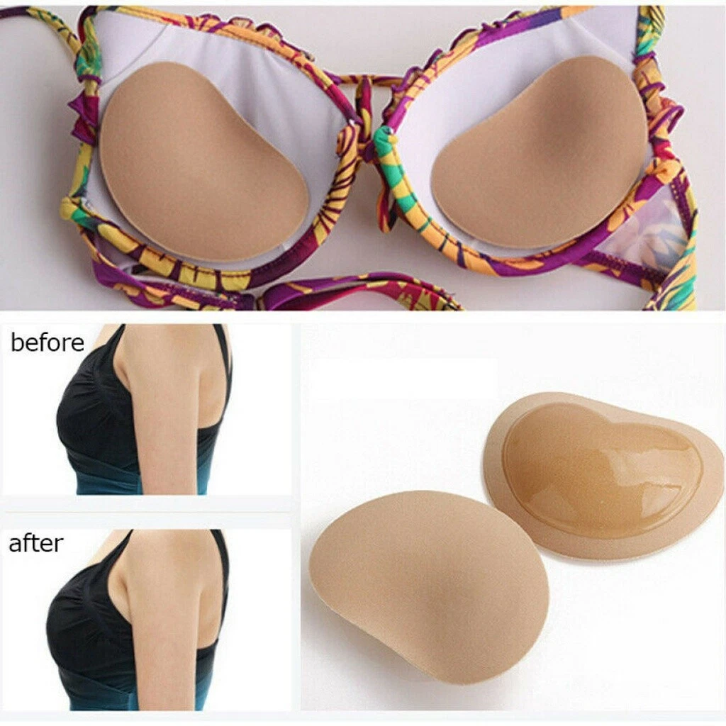 Silicone Breast Enhancers Chicken Fillets Boost Up Gel Push UP Bra, cutlets bra inserts