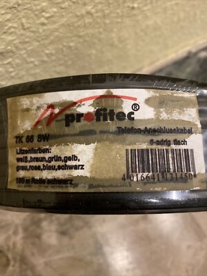 Telefon-Anschlusskabel profitec 100m flach