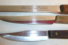 Geneva Forge Stainless Steel Knives Lot Of 3 Riveted Wood 13.75" Waverly Edge — photo 2