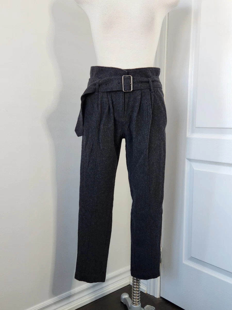 Wool paper store bag trousers