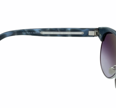 Morgenthal Frederics Sunglasses 815 GEOFF Black Blue Round Frames w Blue Lenses Morgenthal Frederics Sunglasses 815 GEOFF Black Blue Round  main image 4