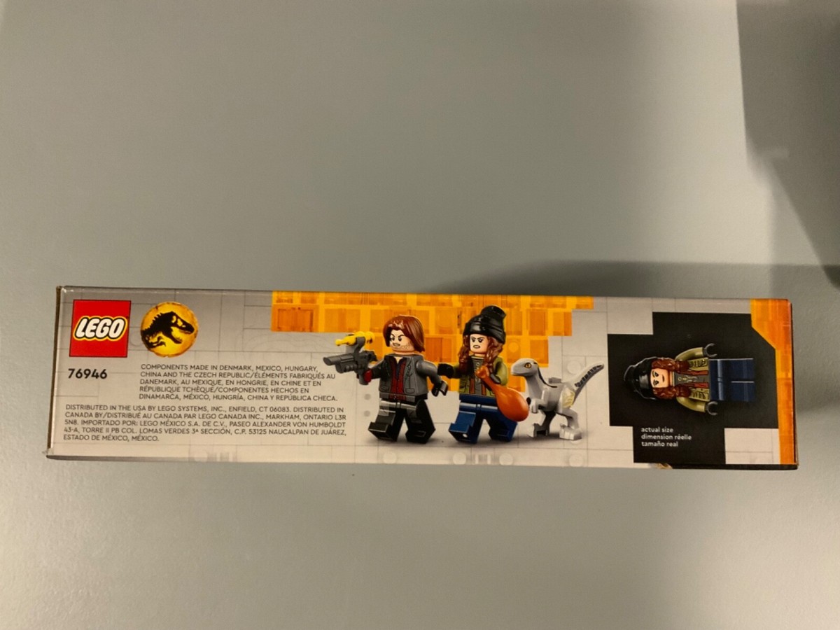 LEGO 76946 Blue & Beta Velociraptor Capture Jurassic World New