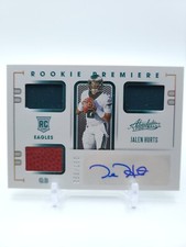 2020 Absolute Rookie Premiere Materials #214 Jalen Hurts /199 RPA Auto RC
