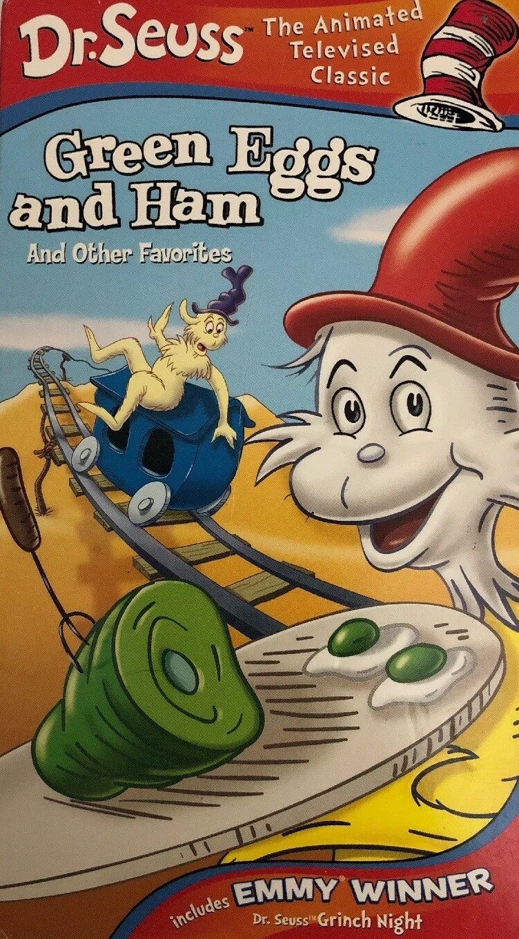 Dr. Seuss Green Eggs And Ham And Other Stories VHS Tape Grinch Night