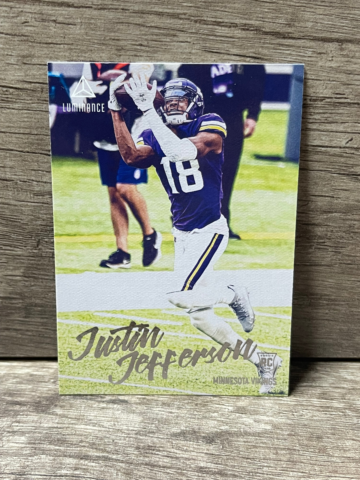 2020 Panini Chronicles Luminance Justin Jefferson RC #217 Minnesota Vikings