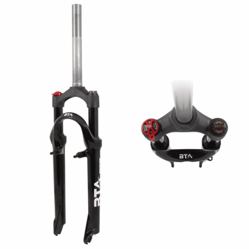 Fourche VTT 26 Pouces – Amortissement Air, V-Brake Et Disque, Blocage D'épaule, Débattement 110mm, Poids 2,45kg