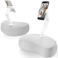 Pillow Phone Holder for Bed, 360° Bed Phone Holder Laying Down, Hands-Free iP...