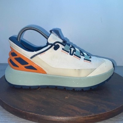Kizik Wasatch Horizon White Blue Hands Free Step In Shoes Sneakers Women s 8