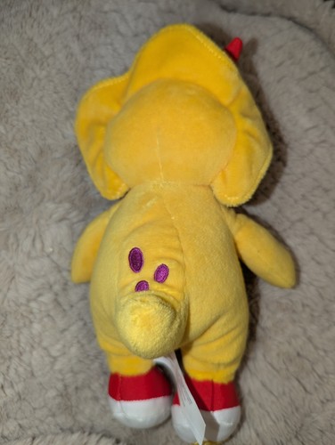 FISHER PRICE 2017 BARNEY BJ YELLOW DINOSAUR STUFFED ANIMAL PLUSH TOY MATTEL 9" - Picture 3 of 9