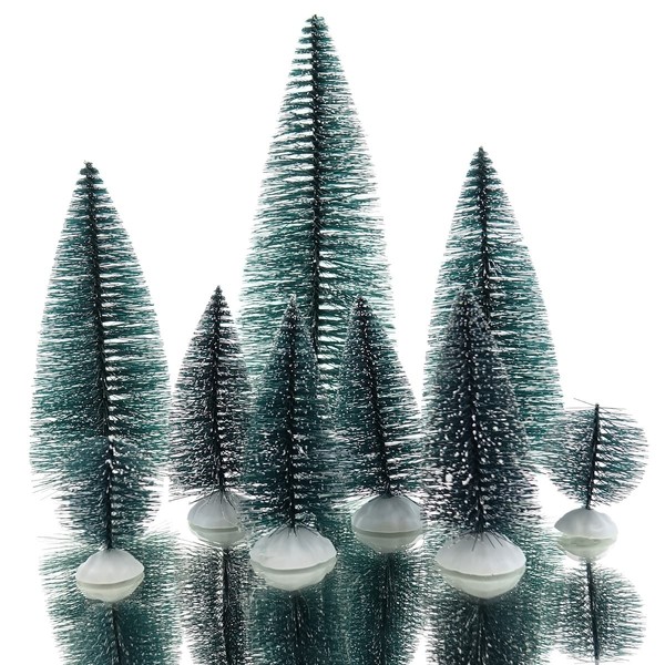 Kaemingk Weihnachtsdeko Kleiner Wald GrüN Beschneit 9Er Set - Kunststoff-image