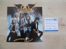 Aerosmith band autographs signed 20x22 cm magazine image ACOA