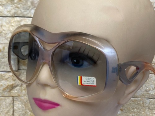 VINTAGE SAMCO SUNGLASSES SQUARED OVERSIZED 1960'S UNUSED WITH TAGS UNISEX PARTY - Picture 22 of 24