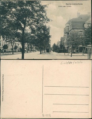 Lichterfelde-Berlin Unter den Eichen, street view, avenue 1910