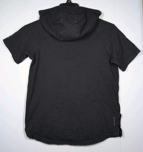 Under Armour Project Rock Charged Cotton Short Sleeve Hooded Shirt Size Youth L - Picture 6 of 6