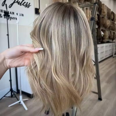 Short Wave Bob 13x4 Ombre Ash Blonde Highlight Lace Front 100% Human Hair Wigs