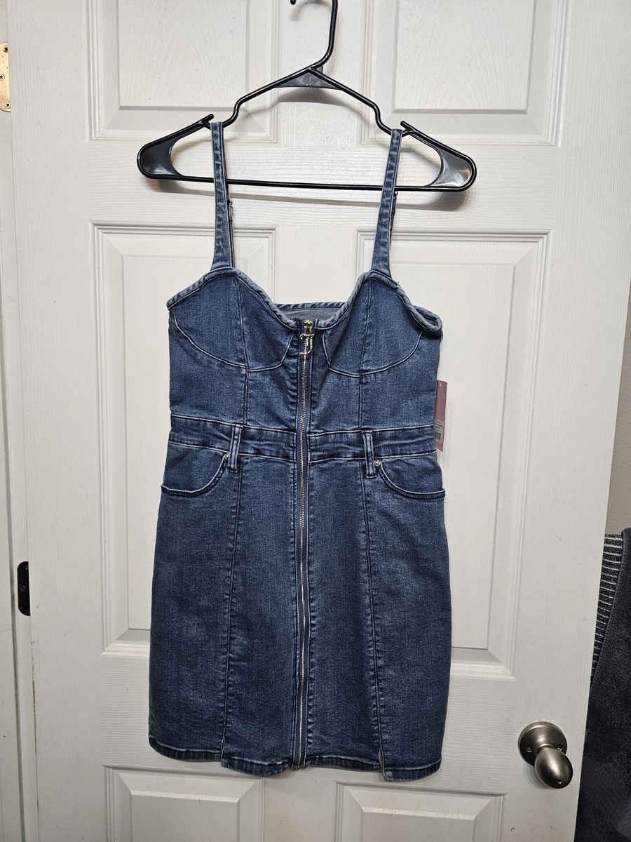 juicy couture denim dress Vintage Juicy Couture denim eyelet dress