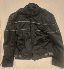 NEXGEN Motorcycle Jacket Black Padded Sport Bike Riding Moto Racing Coat