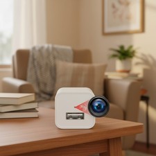 Plug-In Pet Camera - 1080p HD Video, microSD Storage, No Wi-Fi Required 