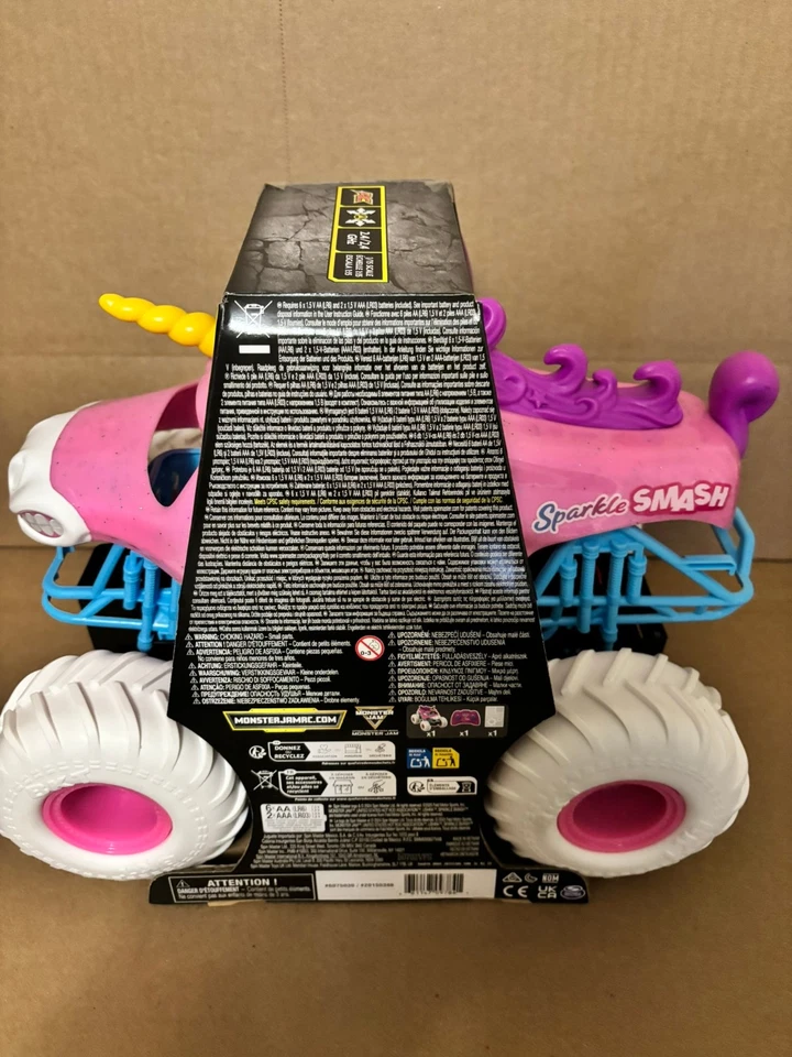 Monster Jam "SPARKLE SMASH" RC Remote Control Truck 1:15 Spin Master - Image 3 of 4