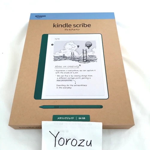 Amazon New Kindle Scribe 64 GB 2024 Metallic Jade Notebook Design 10.2 inch