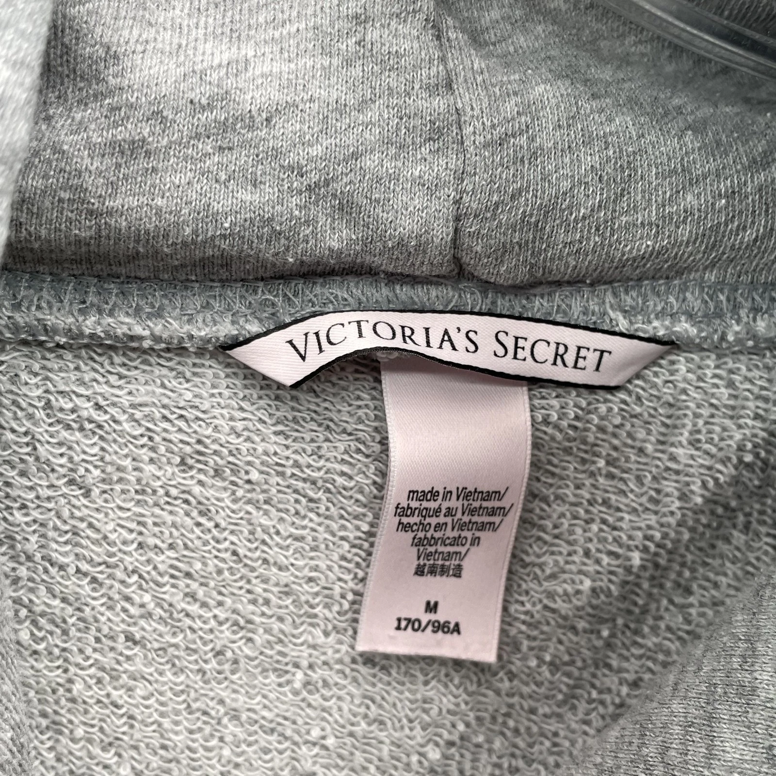 UNDERCOVER Felpa con cappuccio Victoria's Secret donna collo medio alto tempo libero palestra pilates allenamento