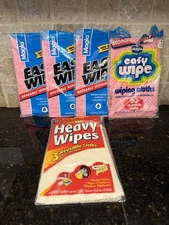 Vintage Cleaning Cloths Magla Easy Wipes Pink Bulk Pack 3 NEW 2 Opened