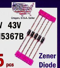 1N5367B Zener Diode 5W 43V  (5pcs)