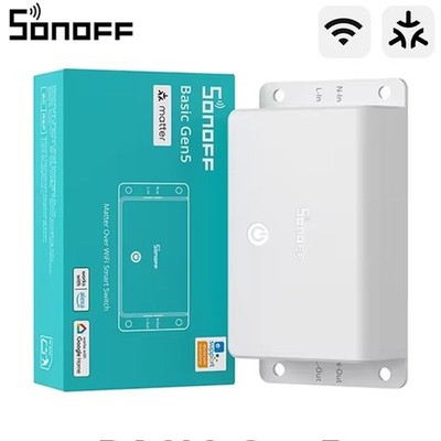 SONOFF Basic Gen5 Smart WLAN Schalter Matter 10A HomeKit Kompatibel
