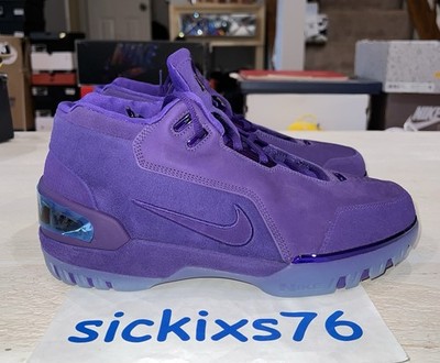 Nike Air Zoom Generation LeBron 1 'Court Purple Suede' Size 11.5 [FJ0667 500]