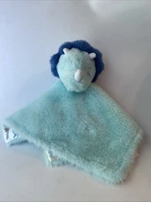 Parents Choice Triceratops Blue 12x12 Baby Lovey Security Blanket Dinosaur