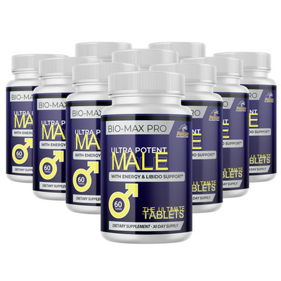 Bio Max Pro- Men's Health & Bodybuilding- 10 Bottles- 600 Tablets