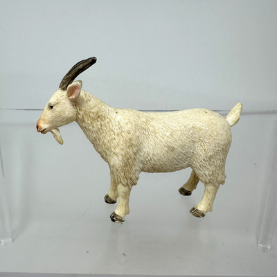 Mojo Billy Goat Figure White Realistic Wildlife Farm Animal Figurine 4'' 2010