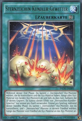 YuGiOh Sternzeichen-Kundler-Gewitter INOV-DE091 Rare NM 1st