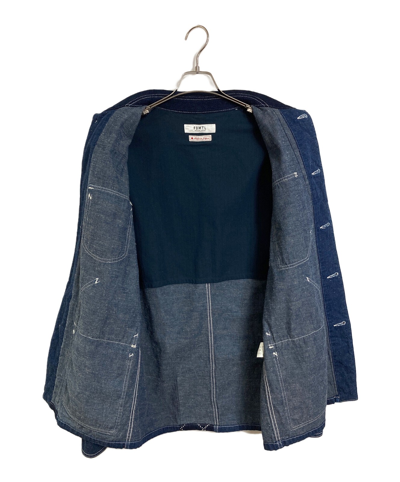 FDMTL Patchwork Coverall Denim Outerwear Light Ou… - image 4