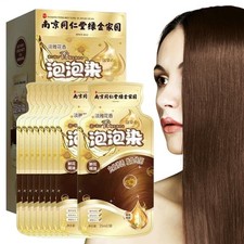 Independent Bagged Natural Plant Bubble Hair Dye 5mlx10 Hair Color Natural Plant