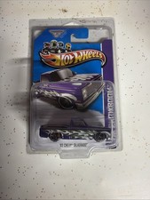 2012 Hot Wheels HW Showroom '83 Chevy Silverado Pickup Truck Purple Flames