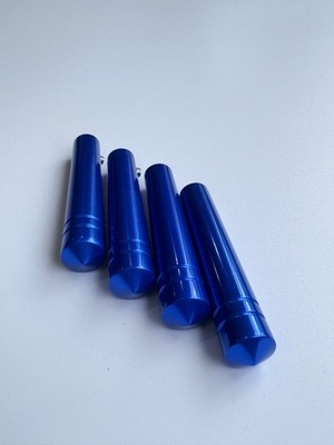 Lowrider Hydraulics Switch Extensions Aluminum Metal/Anodized/Blue 4pcs & Wrench