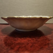 Lenox Gold Rim Cabbage Leaf Bowl Vintage Made In USA