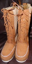 Superlamb Altai Walnut Suede w Sherpa Lining Lace-up Winter Boots Size 7(M) (NWO