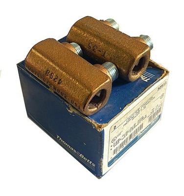 Thomas & Betts 32511 2/0-4/0AWG Copper Cable 2-way Connector(New)