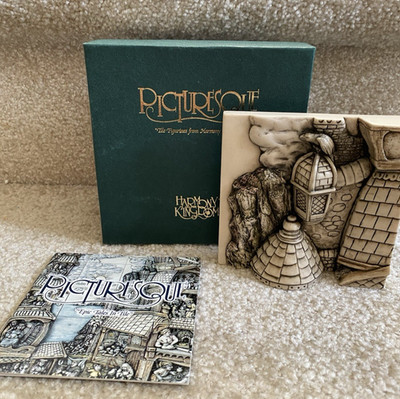 Harmony Kingdom Picturesque Wimberley Tales THE ROOFTOP Marble Resin Tile Decor