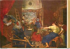 Postcard - Art - Painting - Diego Velasquez - Les Spinners - Las Hilanderas