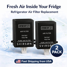 7042798 Refrigerator Air Filter Replacement 2 Pack  Compatible Fridge Air Filte
