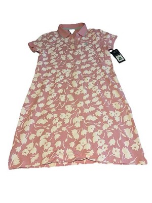 U.S. Polo Assn. Women s Polo Dress Pink Floral Print Size Large