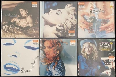 MADONNA 6x COLORED LP Sainsburys LIKE A VIRGIN TRUE BLUE PRAYER RAY OF LIGHT New